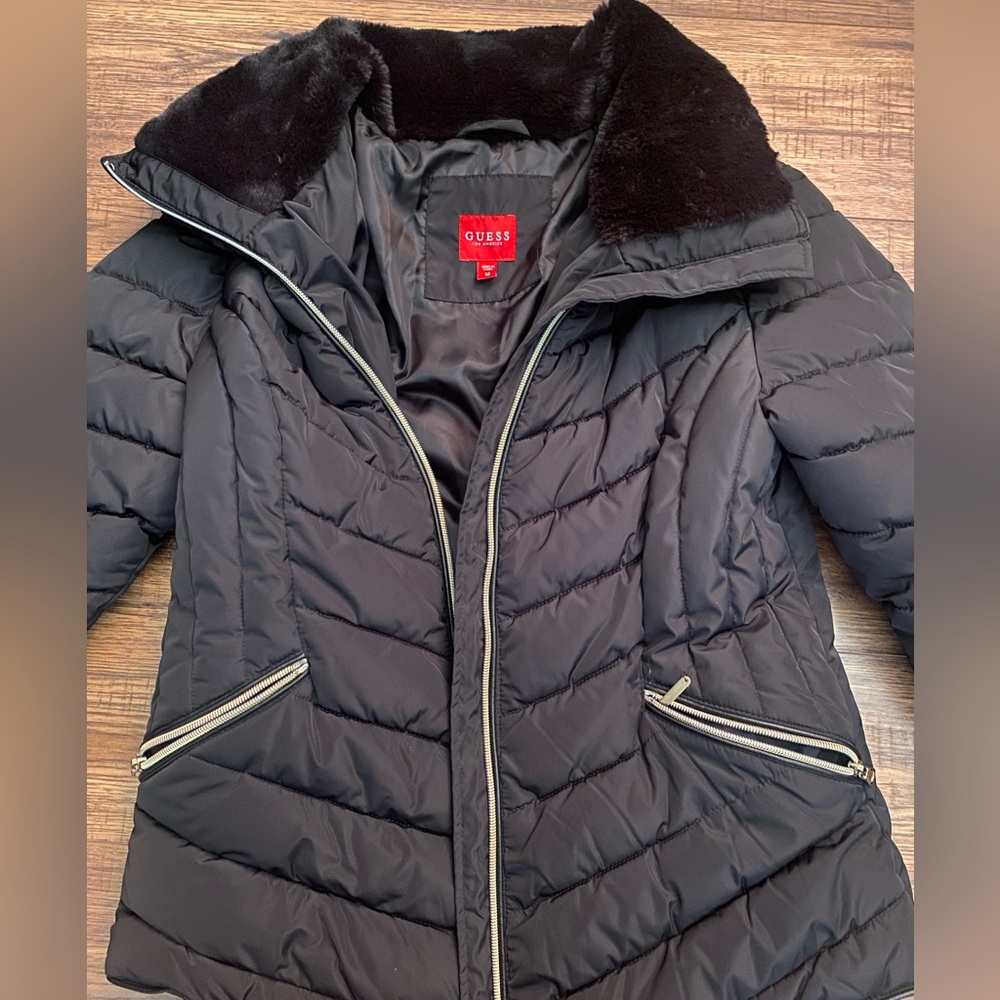 GUESS faux fur jacket